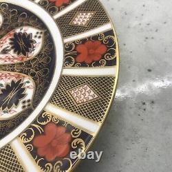 Royal Crown Derby 1st Quality Pair Of Old Imari 1128 27 Cm Dinner Plates 1975