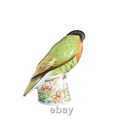 Royal Crown Derby 1st Quality Pair of Lovebird Paperweights