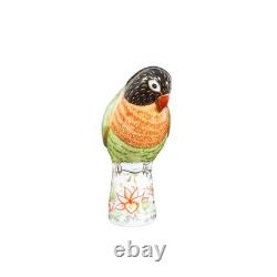 Royal Crown Derby 1st Quality Pair of Lovebird Paperweights