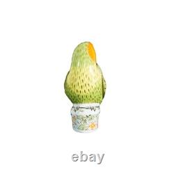 Royal Crown Derby 1st Quality Pair of Lovebird Paperweights