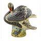 Royal Crown Derby 1st Quality Prestige Collection Black Swan Paperweight