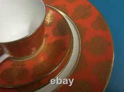 Royal Crown Derby 2nd Quality Bristol Belle Orange 24 Piece Dinner Service