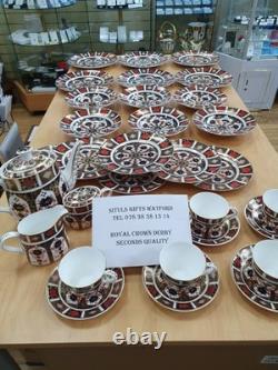 Royal Crown Derby 2nd Quality Old Imari 33 PIECE DINNER SET. BRAND NEW