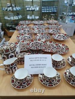 Royal Crown Derby 2nd Quality Old Imari 33 PIECE DINNER SET. BRAND NEW