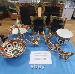 Royal Crown Derby 2nd Quality Old Imari SGB Fruit Basket with Gold Handle