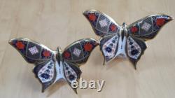 Royal Crown Derby 2nd Quality Old Imari SGB Pair of Butterflies