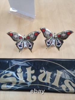 Royal Crown Derby 2nd Quality Old Imari SGB Pair of Butterflies