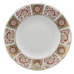 Royal Crown Derby 2nd Quality Red Panel Dinner Plate