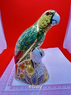 Royal Crown Derby Amazon Green Parrot 2005. Limited Edition 1494 0f 2500