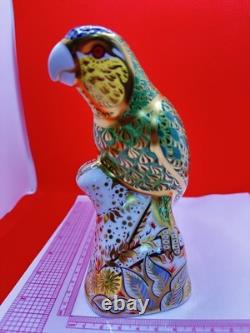 Royal Crown Derby Amazon Green Parrot 2005. Limited Edition 1494 0f 2500