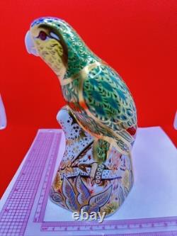 Royal Crown Derby Amazon Green Parrot 2005. Limited Edition 1494 0f 2500