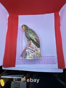 Royal Crown Derby Amazon Green Parrot 2005. Limited Edition 1494 0f 2500