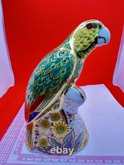 Royal Crown Derby Amazon Green Parrot 2005. Limited Edition 1494 0f 2500
