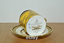 Royal Crown Derby Amber Palace Coffee / Demitasse Cup & Saucer (#76)