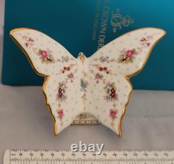 Royal Crown Derby Antionette Butterfly Paperweight 1st Gold Stopper