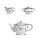 Royal Crown Derby Antoinette 3pc Tea Set (2) 1st Quality