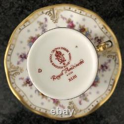 Royal Crown Derby Antoinette Coffee Can Cup & Saucer VGC