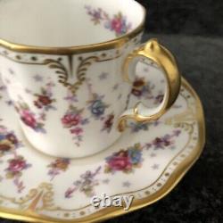 Royal Crown Derby Antoinette Coffee Can Cup & Saucer VGC