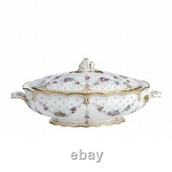 Royal Crown Derby Antoinette Covered Vegetable Casserole Dish 2nd Quality