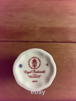 Royal Crown Derby Antoinette Jasmine Vase, boxed, brand new and mint condition