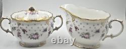 Royal Crown Derby Antoinette Lidded Sugar Bowl And Milk Jug 1st Qty Set Unused