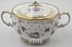 Royal Crown Derby Antoinette Lidded Sugar Bowl And Milk Jug 1st Qty Set Unused