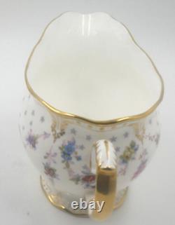 Royal Crown Derby Antoinette Lidded Sugar Bowl And Milk Jug 1st Qty Set Unused