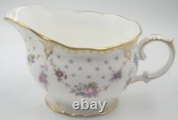 Royal Crown Derby Antoinette Lidded Sugar Bowl And Milk Jug 1st Qty Set Unused