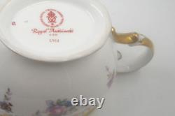 Royal Crown Derby Antoinette Lidded Sugar Bowl And Milk Jug 1st Qty Set Unused