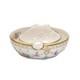 Royal Crown Derby Antoinette Tea Strainer & Drip Bowl