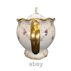 Royal Crown Derby Antoinette Teapot 2nd Quality / Small