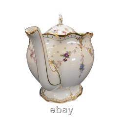 Royal Crown Derby Antoinette Teapot 2nd Quality / Small