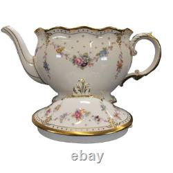 Royal Crown Derby Antoinette Teapot 2nd Quality / Small