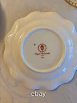 Royal Crown Derby Antoinette bone china 6 inch side plates x 6