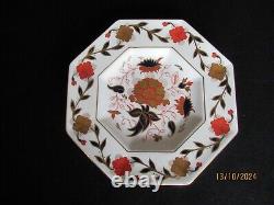 Royal Crown Derby Asian Rose 8687 Pattern Octagonal Plates 6 x 9 inches