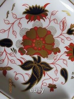 Royal Crown Derby Asian Rose 8687 Pattern Octagonal Plates 6 x 9 inches