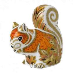 Royal Crown Derby Autumn Squirrel Paperweight 1st Quality