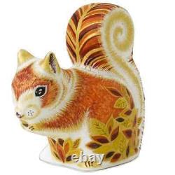 Royal Crown Derby Autumn Squirrel Paperweight 1st Quality