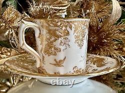 Royal Crown Derby Aves Gold Demitasse Coffee Cup & Saucer. Unused! RRP £240