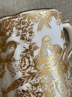 Royal Crown Derby Aves Gold Demitasse Coffee Cup & Saucer. Unused! RRP £240