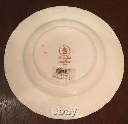 Royal Crown Derby Aves Gold Red Accent Salad Plate New