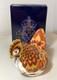 Royal Crown Derby Bantam Hen Paperweight Limited Ed. Gold Stopper Boxed