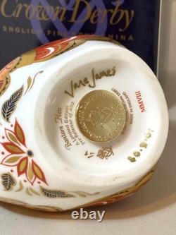 Royal Crown Derby BANTAM HEN Paperweight Limited Ed. Gold Stopper Boxed