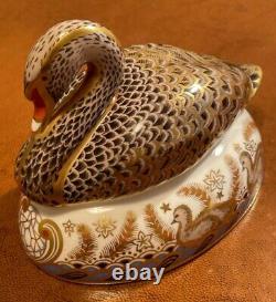 Royal Crown Derby'BLACK SWAN' Paperweight. LTD ED. 2002 Jubilee. MINT BNIB