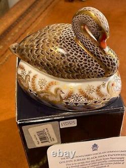 Royal Crown Derby'BLACK SWAN' Paperweight. LTD ED. 2002 Jubilee. MINT BNIB