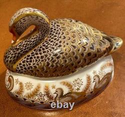 Royal Crown Derby'BLACK SWAN' Paperweight. LTD ED. 2002 Jubilee. MINT BNIB