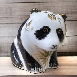 Royal Crown Derby Baby Panda Gold Stopper New Boxed Genuine