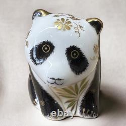Royal Crown Derby Baby Panda Gold Stopper New Boxed Genuine