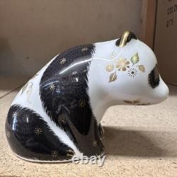 Royal Crown Derby Baby Panda Gold Stopper New Boxed Genuine
