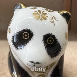 Royal Crown Derby Baby Panda Gold Stopper New Boxed Genuine